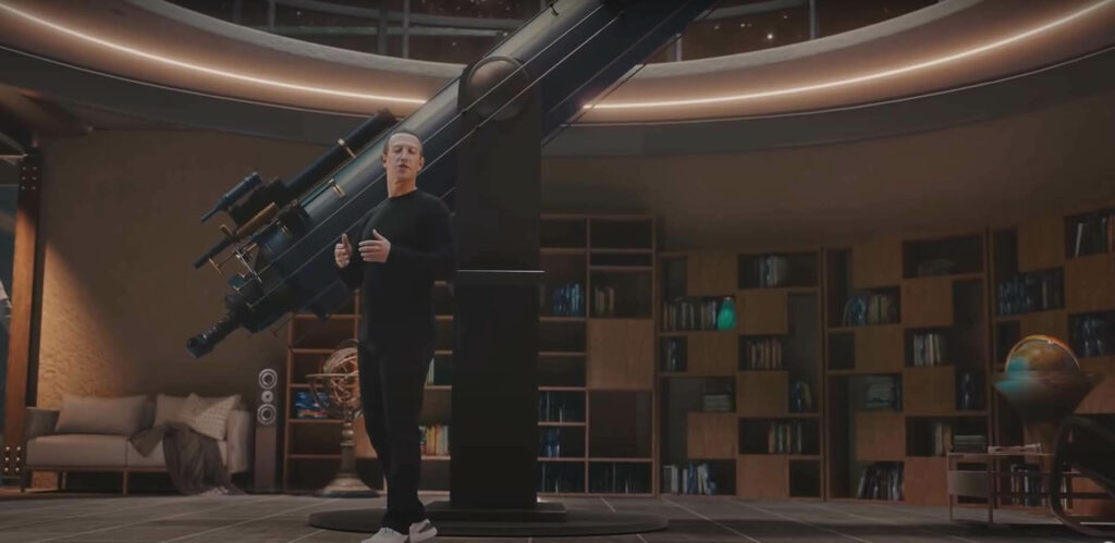 Marck Zuckergerg Metaverse téléscope