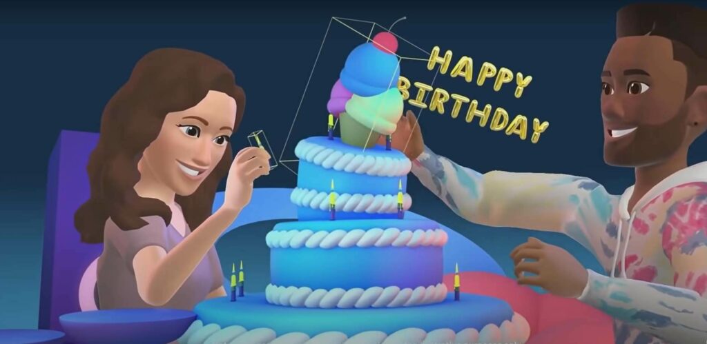 Fêter un anniversaire avec Metaverse