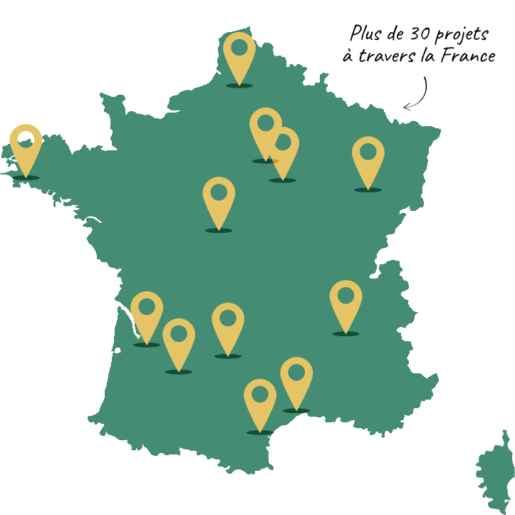 30 projets a travers la Francze