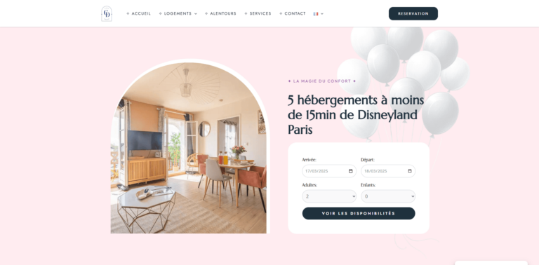 CasaDream.fr - Création de Fabian Broussoux - Site internet pour hébergeurs