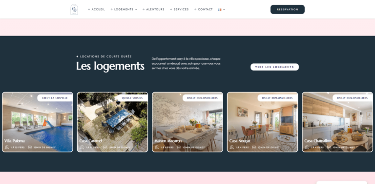 CasaDream.fr - Création de Fabian Broussoux - Site internet pour hébergeurs