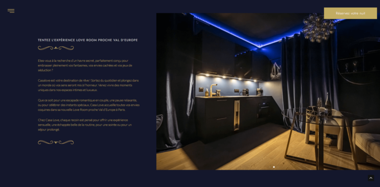 CasaLove.fr - Création de Fabian Broussoux - Site internet pour hébergeurs
