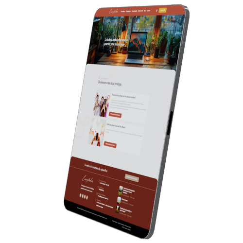 maquette ipad exemple site web