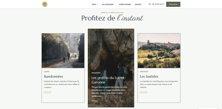 Création de site Internet pour hébergeurs - Domaine La Citadelle