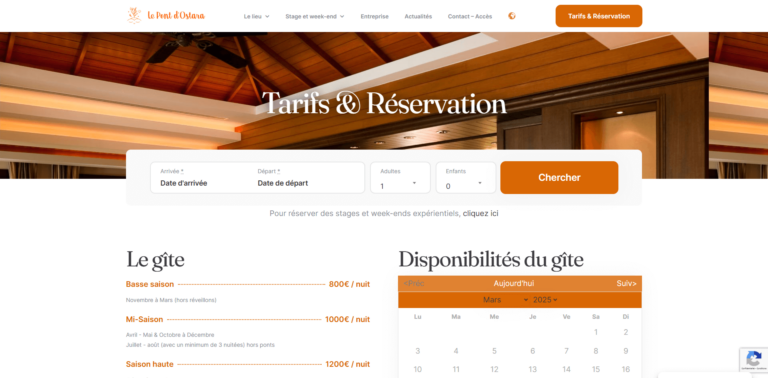 PontDostara.fr - Création de site internet pour hébergeurs - Fabian Broussoux