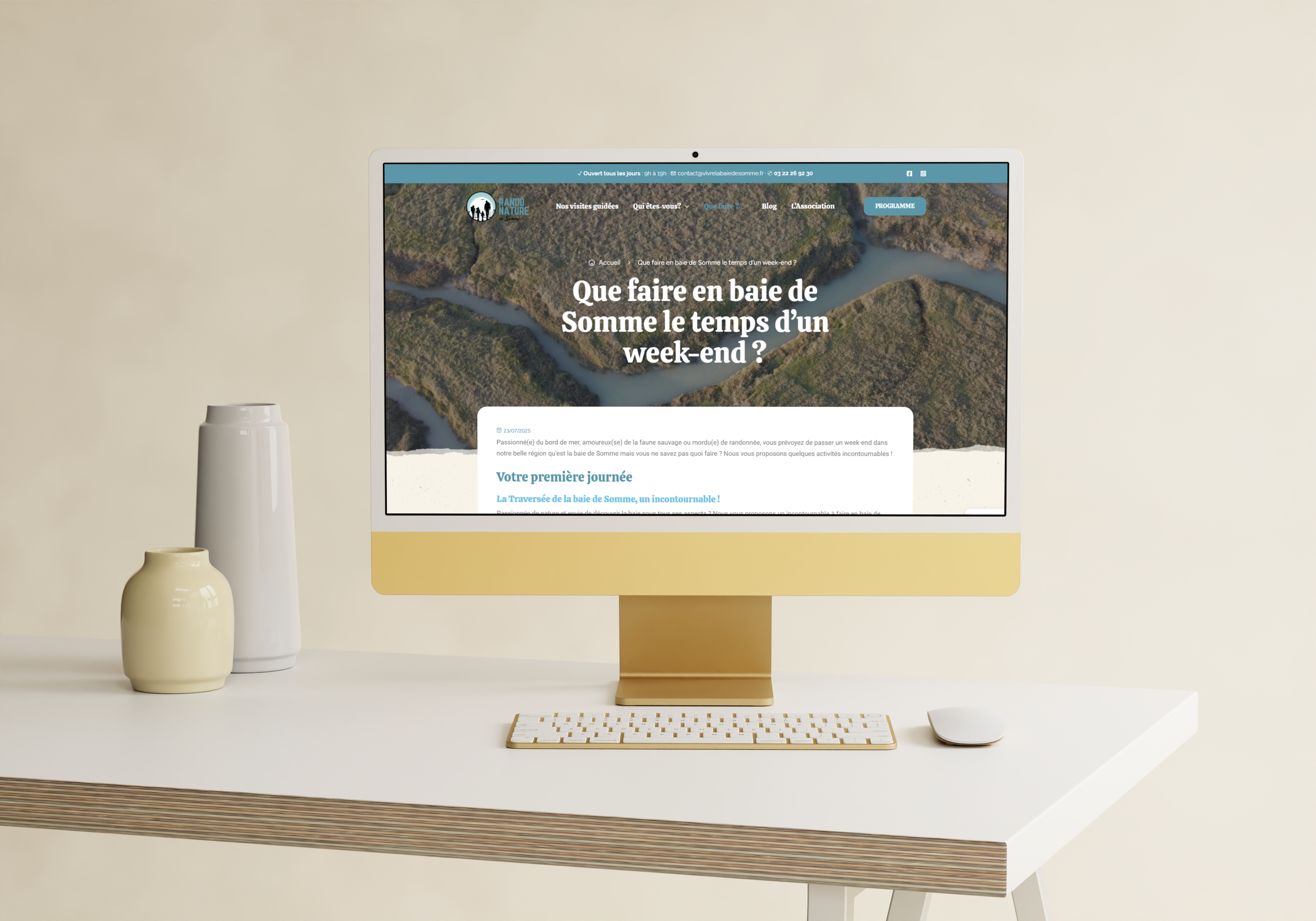 Pack Signature - Expériences 15 exemple site internet activité touristique
