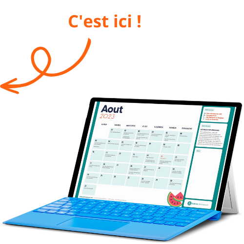 calendrier social media 2023 - tourisme