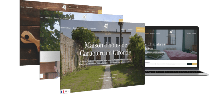 Portfolio création site location saisonnière