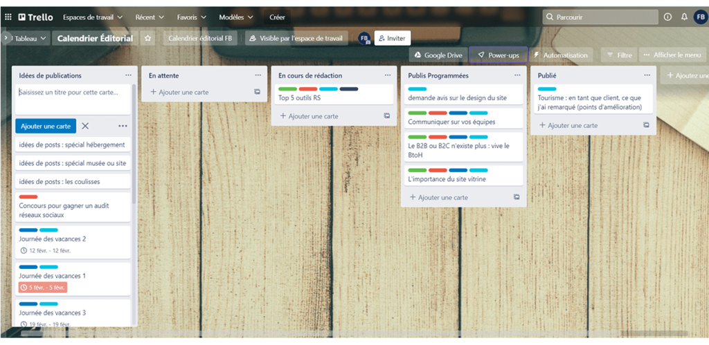 Organisez votre calendrier de publications avec Trello